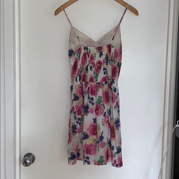 FLORAL SILK LIKE DRESS - Picture 4 of 5